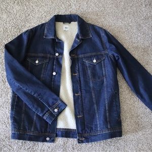 Kin Shearling-Lined Denim Jacket
